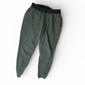 lululemon athletica Forest Green Jogger Sweatpants with Black Waistband